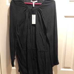 BCBG Long Sleeve, tie waist romper